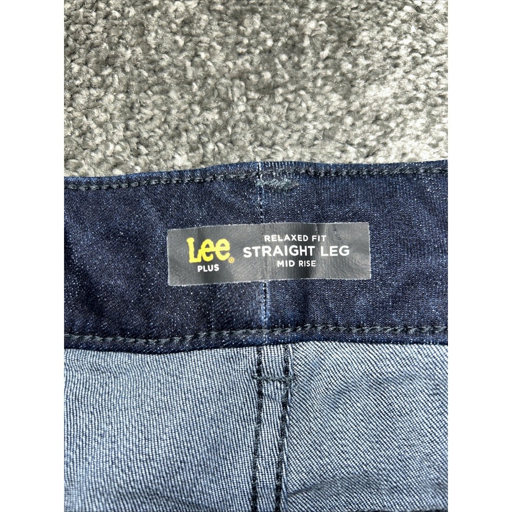 Lee Jeans 20w 40x31 Relaxed Fit Straight Mid Rise Womens - Picture 7 of 9